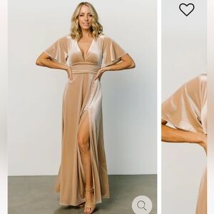 Baltic born Bernice velvet maxi dress